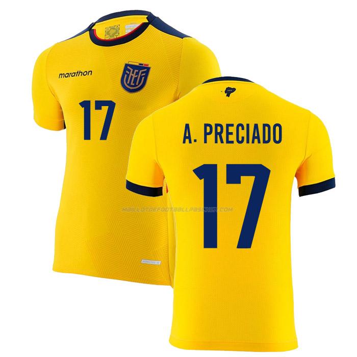 maillot a. preciado coupe du monde Équateur 1ème 2022