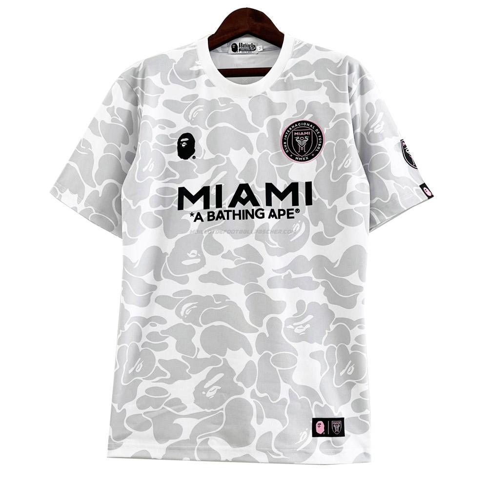 maillot a bathing ape inter miami gris 2023-24