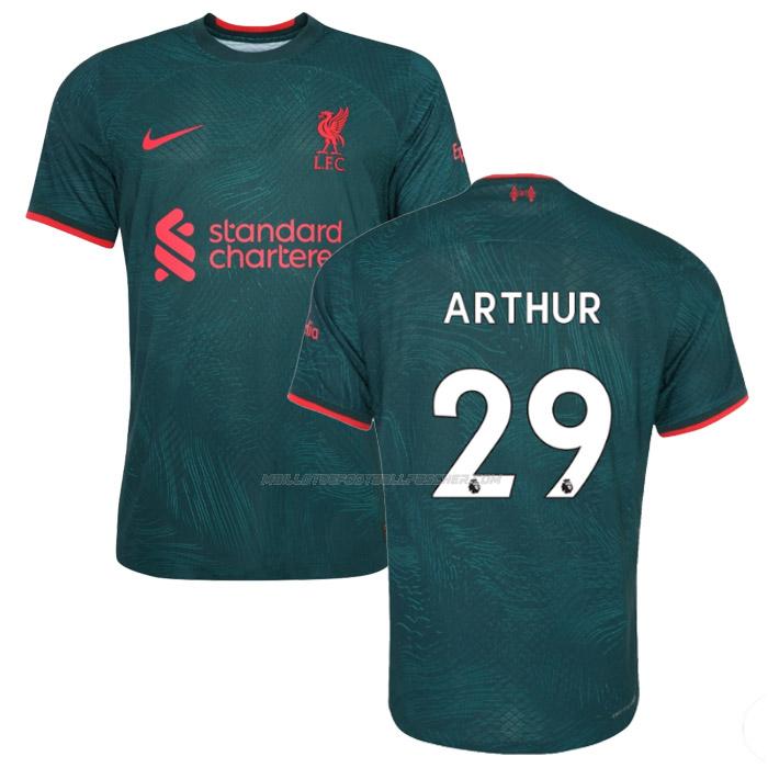maillot arthur liverpool 3ème 2023