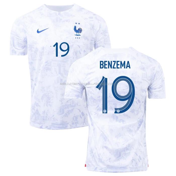 maillot benzema coupe du monde france 2ème 2022