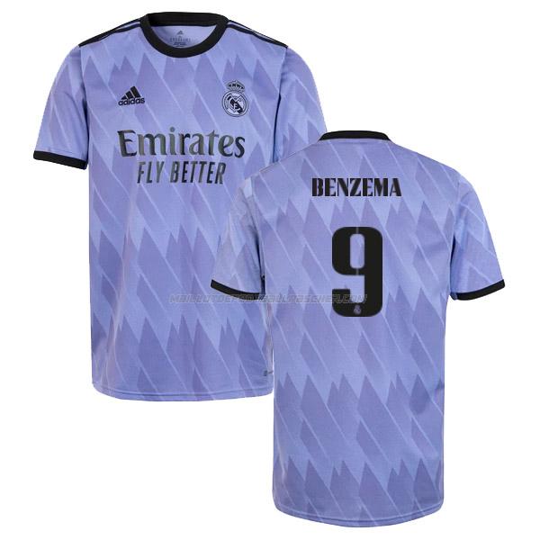 maillot benzema real madrid 2ème 2022-23