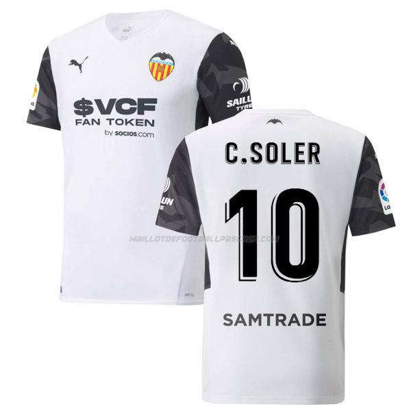 maillot c.soler valencia 1ème 2021-22