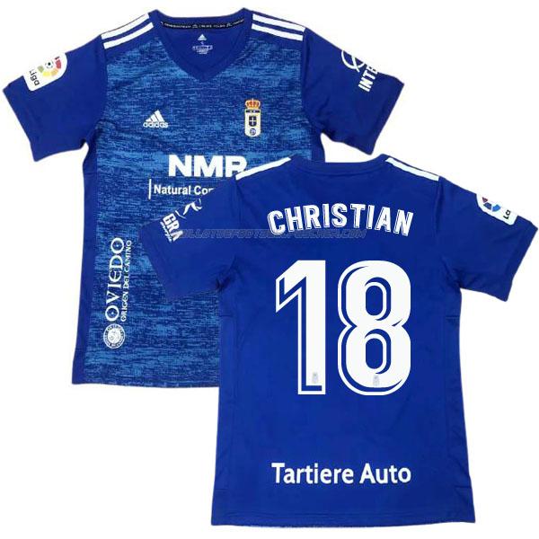 maillot christian real oviedo 1ème 2020-21