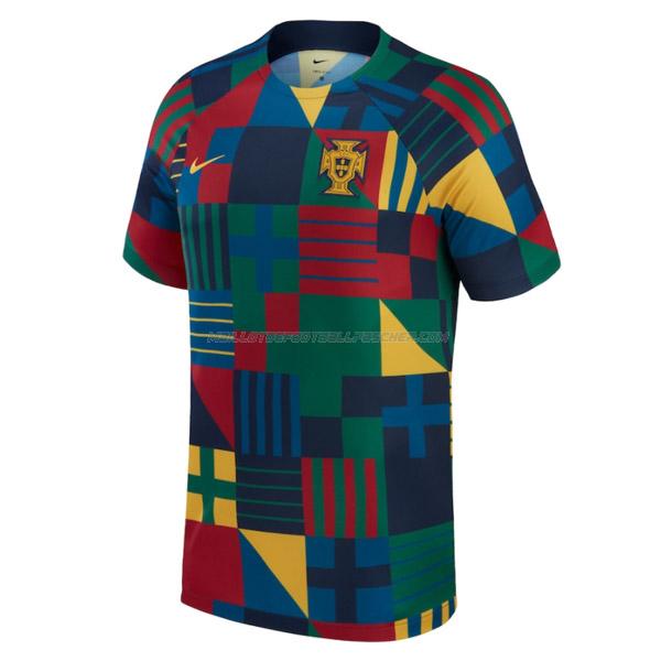 maillot coupe du monde pre-match portugal 2022