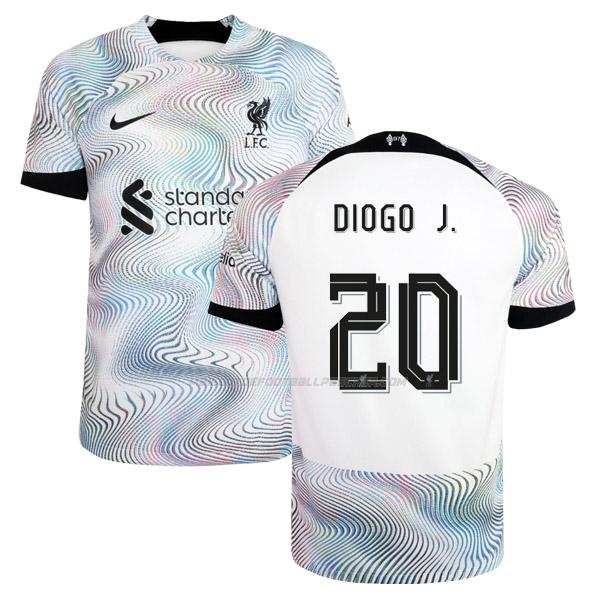 maillot diogo j liverpool 2ème 2022-23