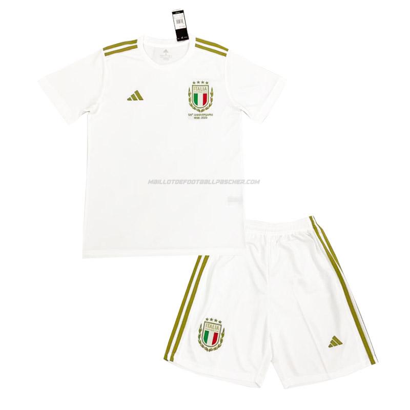 maillot enfant 125e ​​anniversaire italie blanc 2023