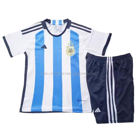 maillot enfant 3 star argentina 1ème 2022