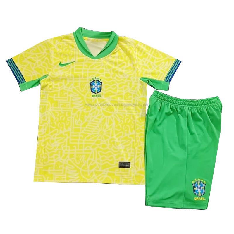 maillot enfant brésil 1ème 2024