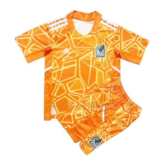 maillot enfant coupe du monde mexique orange 2022