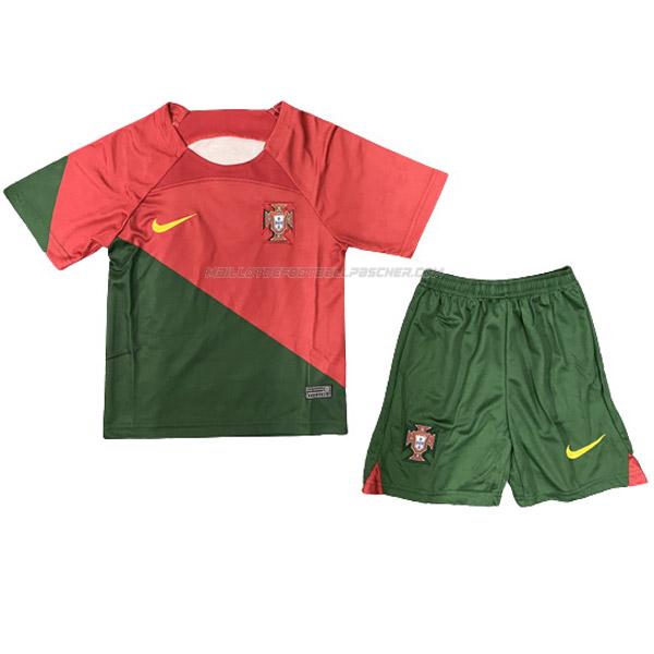 maillot enfant coupe du monde portugal 1ème 2022