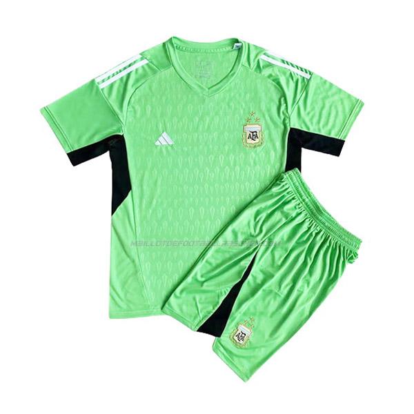 maillot enfant gardien argentina vert 2022-23