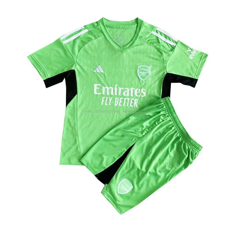 maillot enfant gardien arsenal vert 2023-24