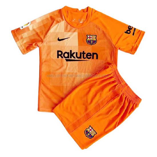 maillot enfant gardien barcelona orange 2021-22