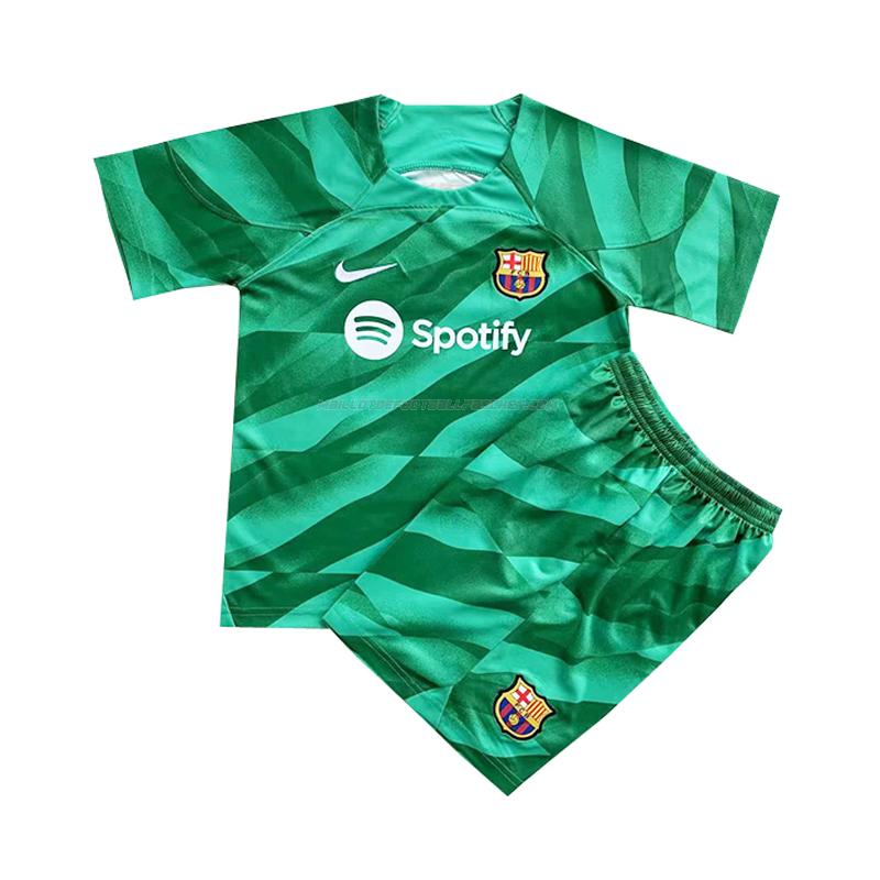 maillot enfant gardien barcelona vert 2023-24