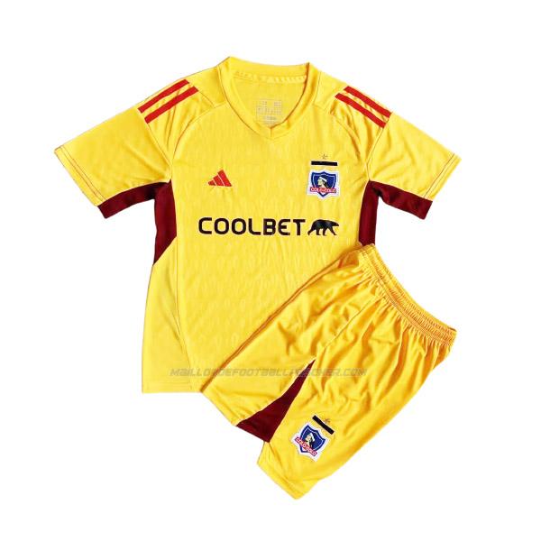 maillot enfant gardien colo-colo jaune 2023-24