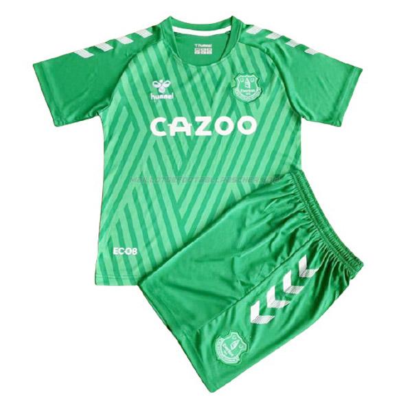 maillot enfant gardien everton vert 2021-22
