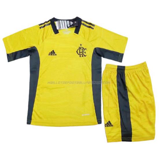 maillot enfant gardien flamengo jaune 2021-22