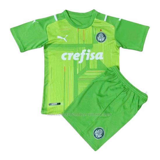 maillot enfant gardien palmeiras vert 2021-22