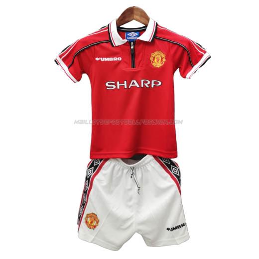 maillot enfants manchester united 1ème 1998-1999