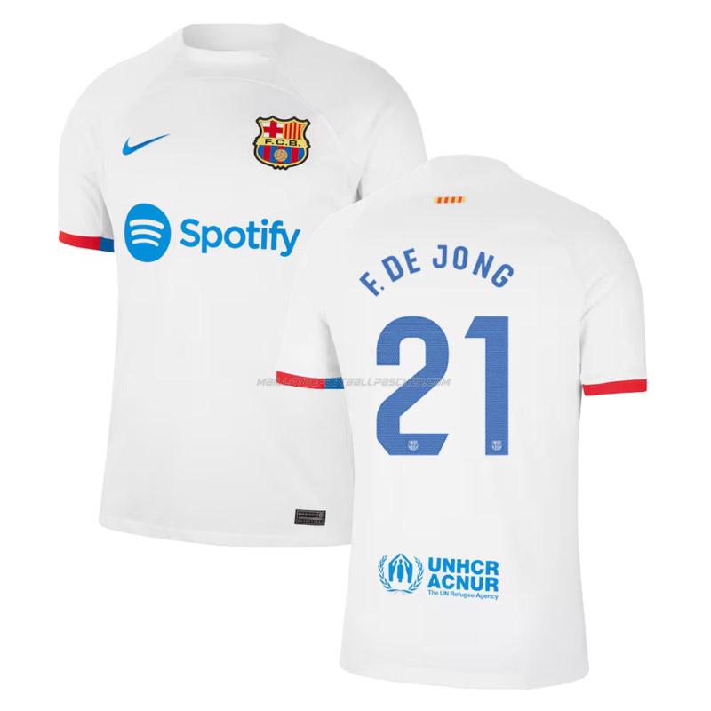 maillot f. de jong barcelona 2ème 2023-24