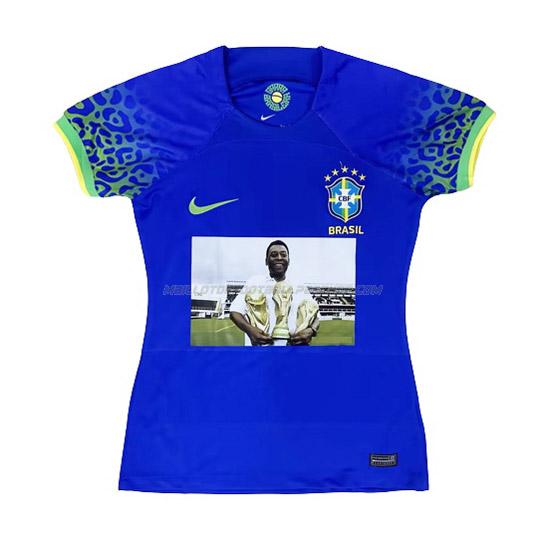 maillot femme commémorer pele brésil azul 2023