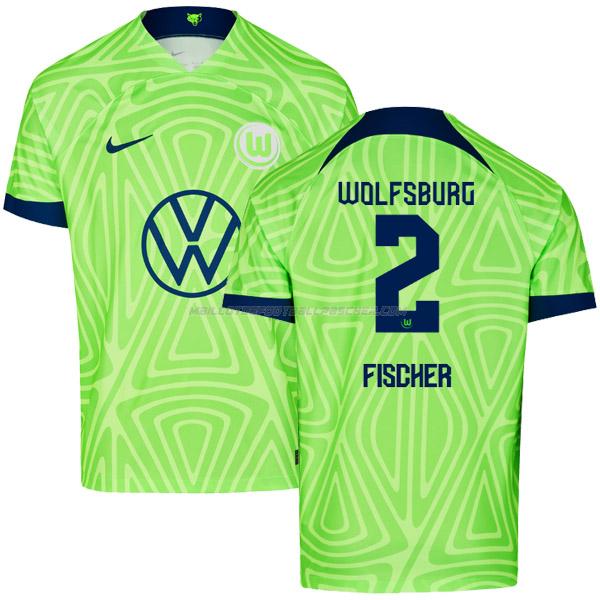 maillot fischer wolfsburg 1ème 2022-23