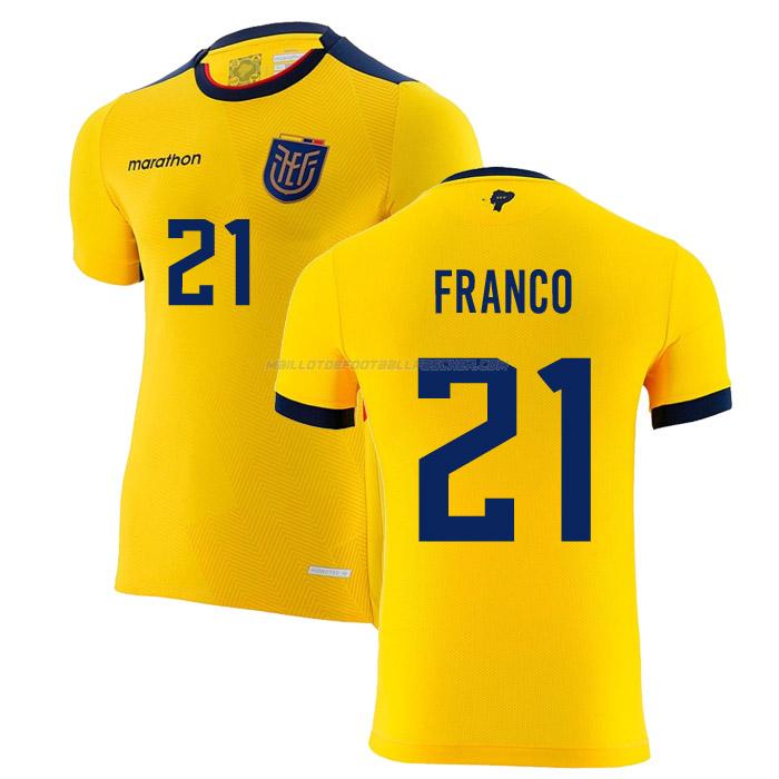 maillot franco coupe du monde Équateur 1ème 2022