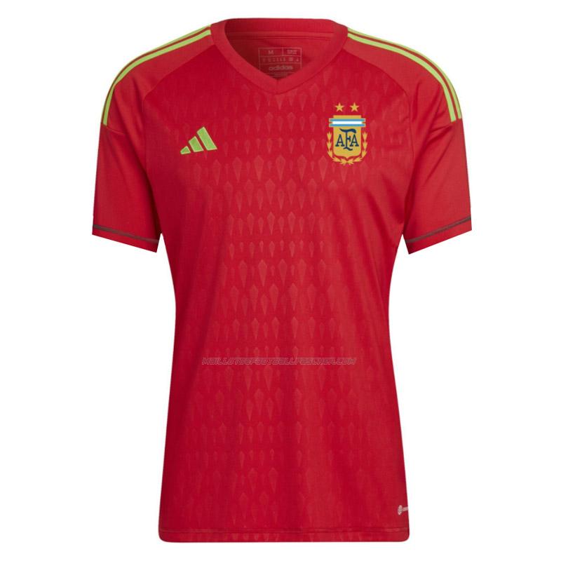 maillot gardien argentina rouge 2022