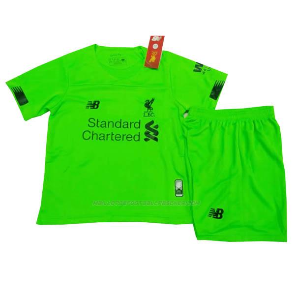 maillot gardien enfants liverpool vert 2019-2020