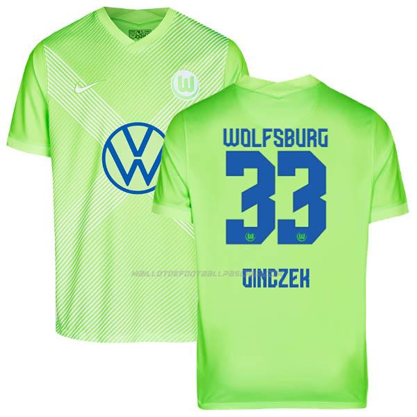 maillot ginczek wolfsburg 1ème 2020-21