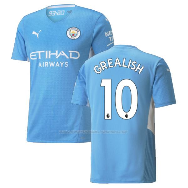 maillot grealish manchester city 1ème 2021-22