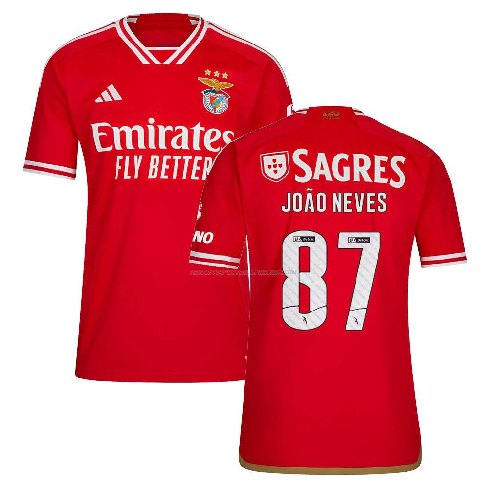 maillot joao neves benfica 1ème 2023-24