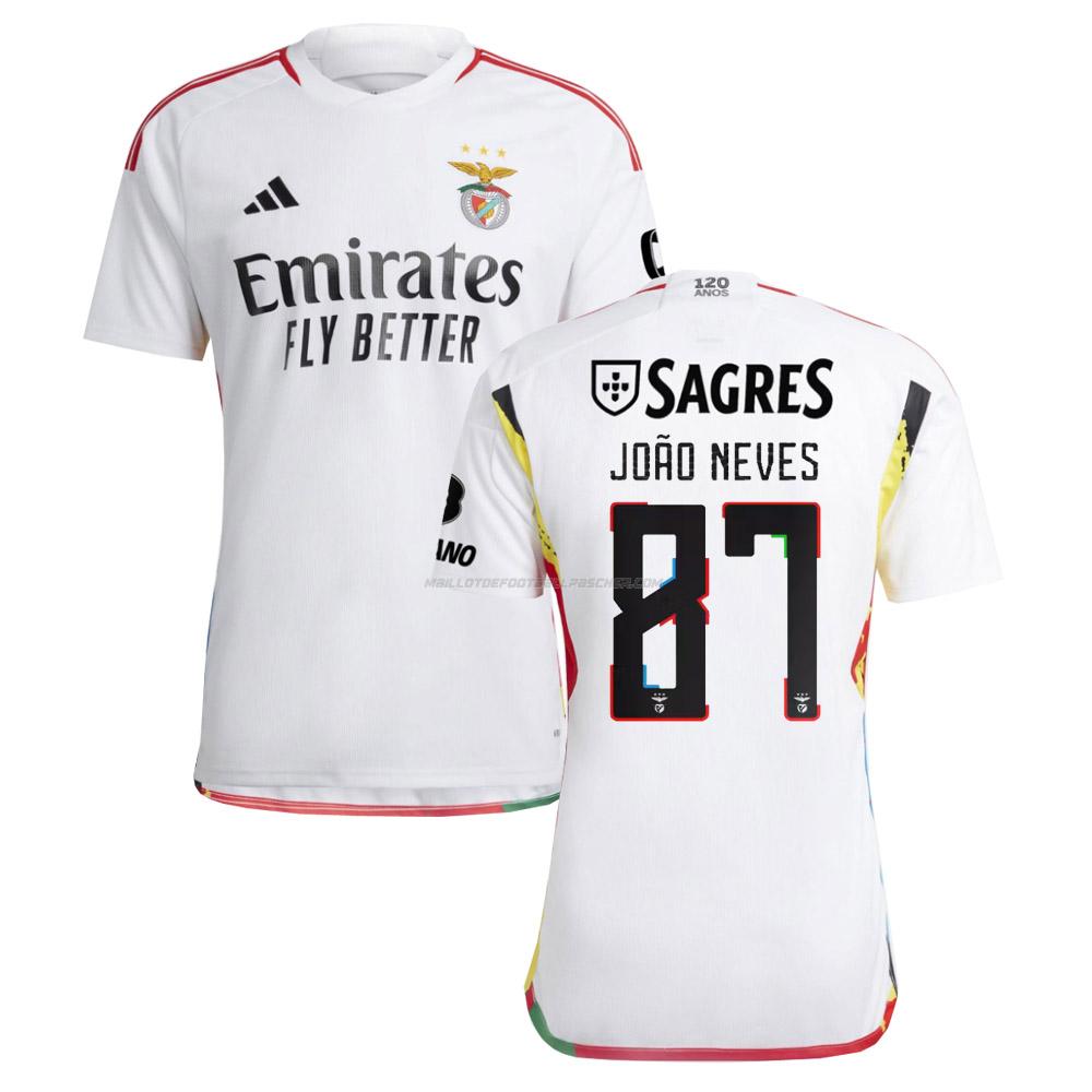 maillot joao neves benfica 3ème 2023-24