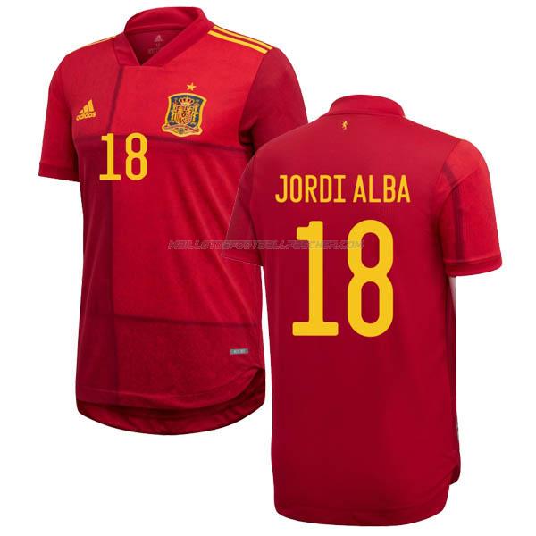 maillot jordi alba espagne 1ème 2020-2021