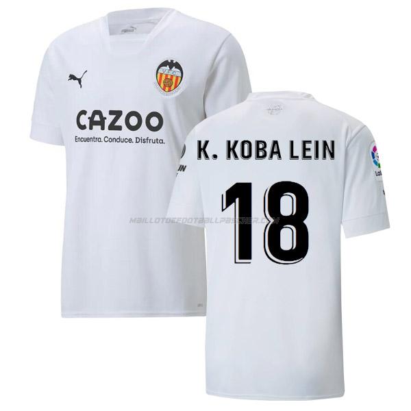 maillot k. koba lein valencia 1ème 2022-23