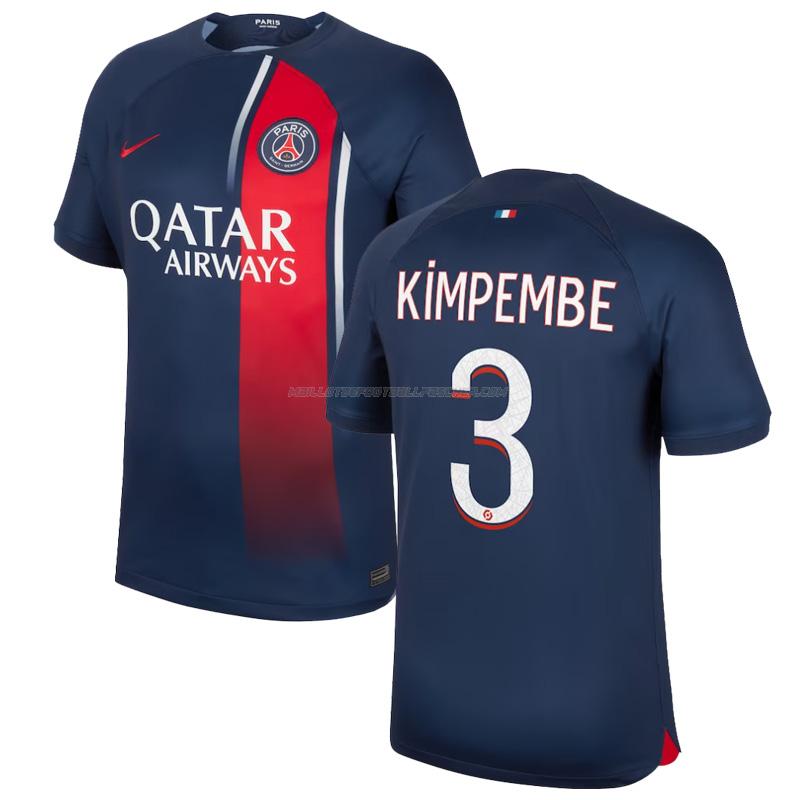 maillot kimpembe paris saint-germain 1ème 2023-24