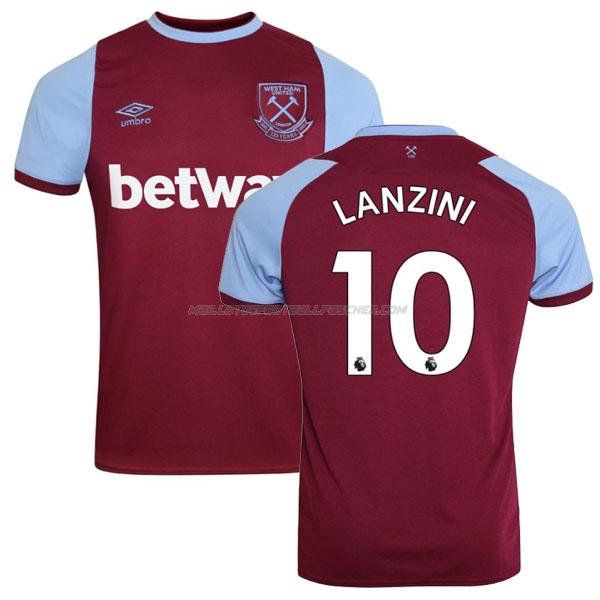 maillot lanzini west ham 1ème 2020-21