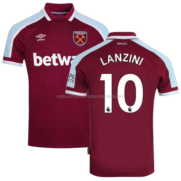 maillot lanzini west ham 1ème 2021-22