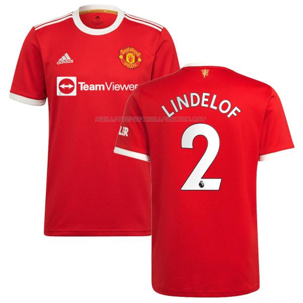 maillot lindelof manchester united 1ème 2021-22