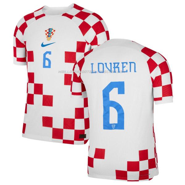 maillot lovren coupe du monde croatie 1ème 2022