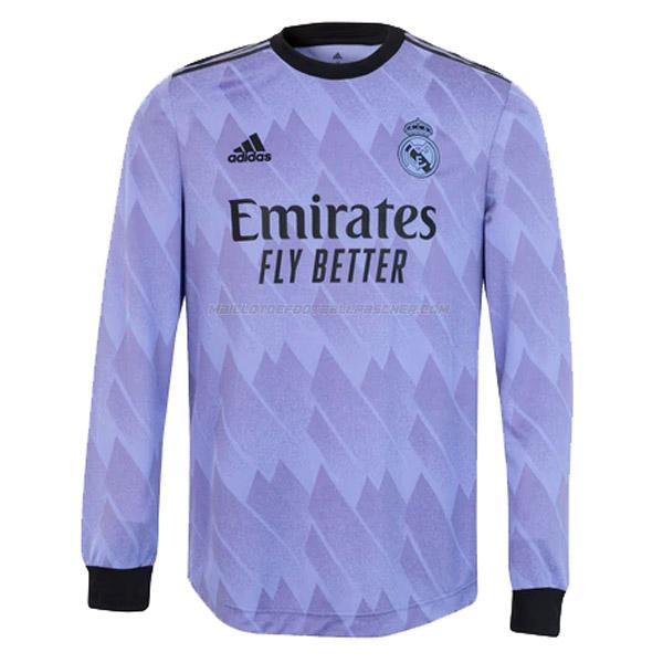 maillot manches longues real madrid 2ème 2022-23