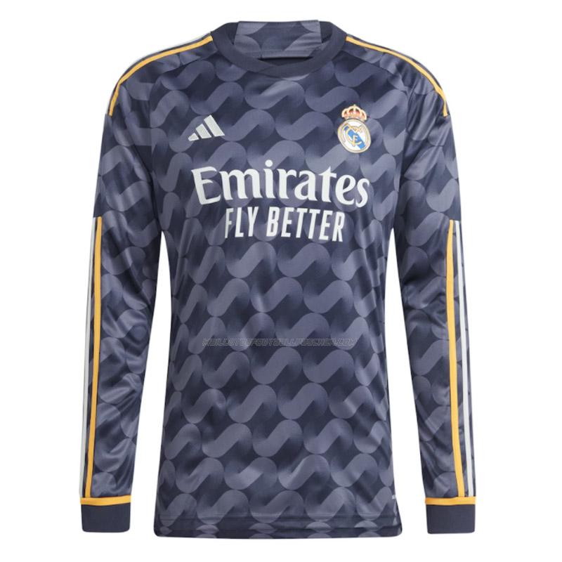 maillot manches longues real madrid 2ème 2023-24