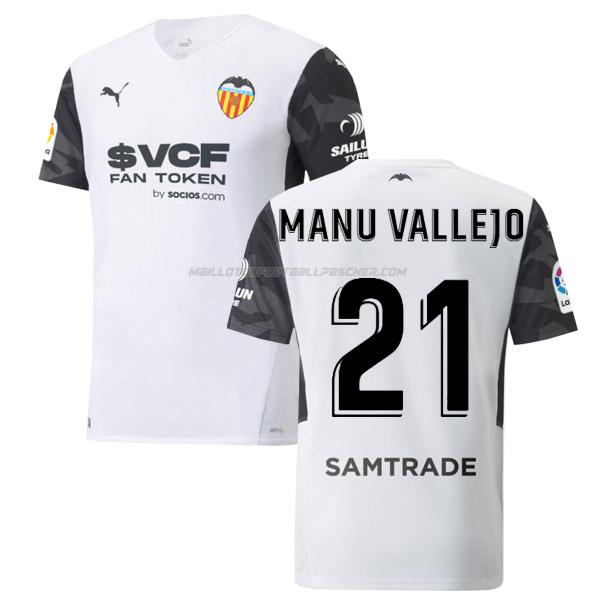 maillot manu vallejo valencia 1ème 2021-22