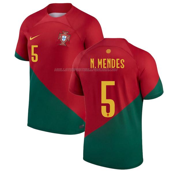 maillot n. mendes coupe du monde portugal 1ème 2022