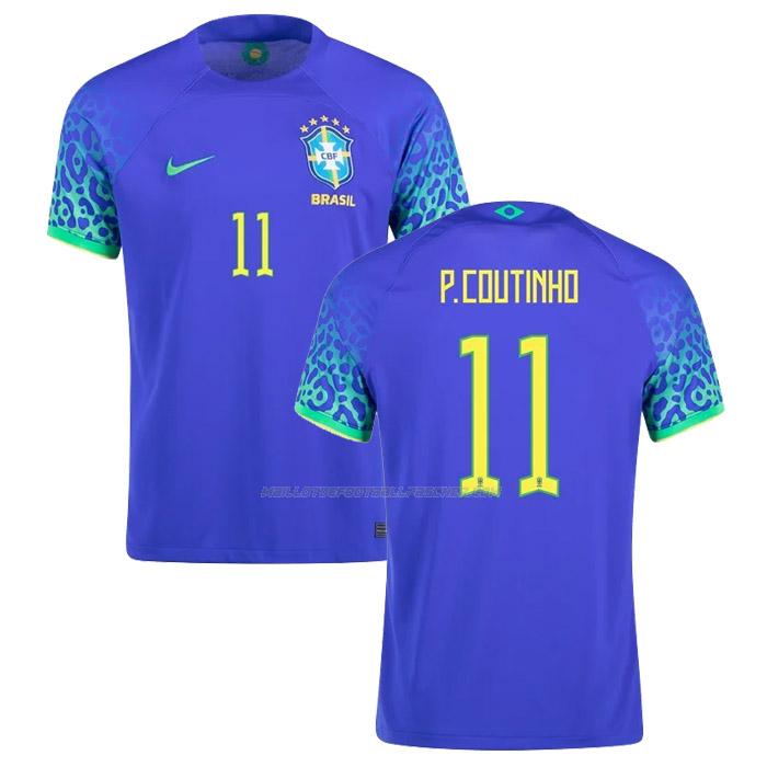 maillot p. coutinho coupe du monde brésil 2ème 2022