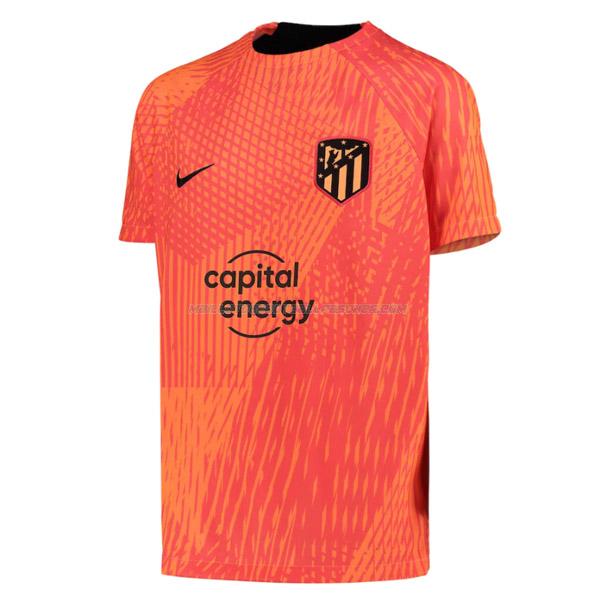 maillot pre-match atlético de madrid orange 2022-23