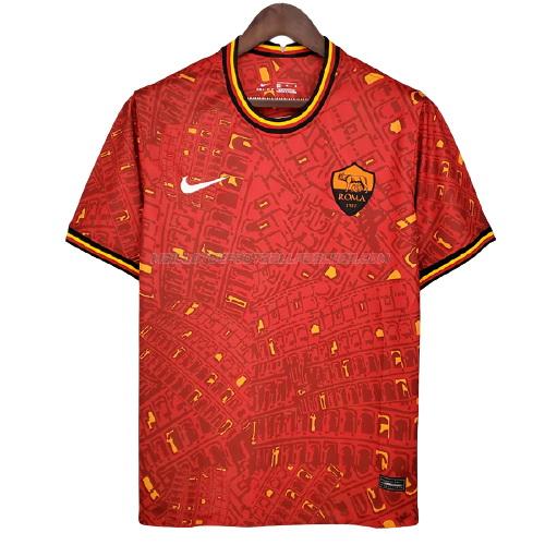 maillot pre-match roma rouge 2021