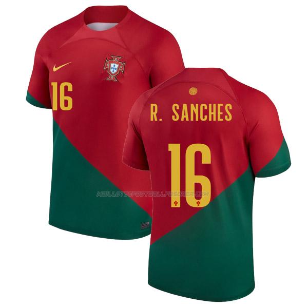 maillot r. sanches coupe du monde portugal 1ème 2022