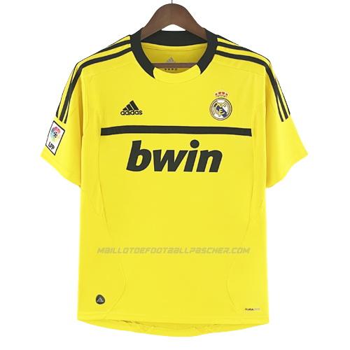 maillot rétro gardien real madrid jaune 2011-2012