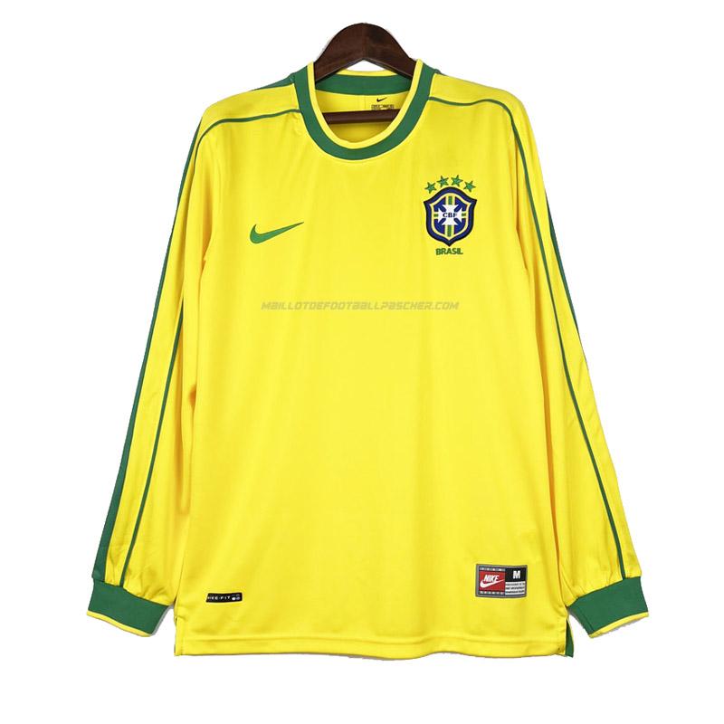 maillot rétro manche longue brésil 1ème 1988